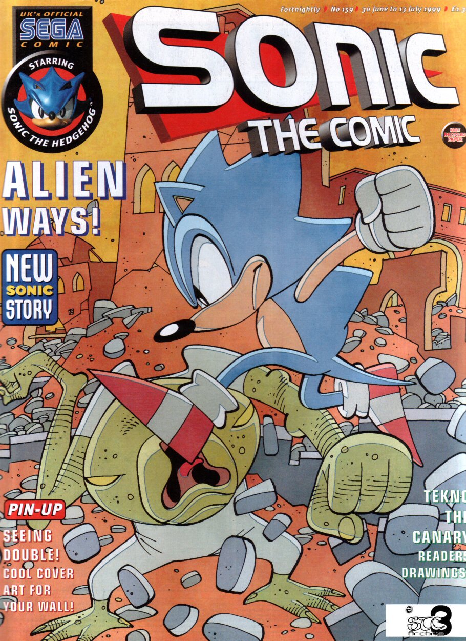 Sonic - The Comic Issue No. 159 Comic cover page